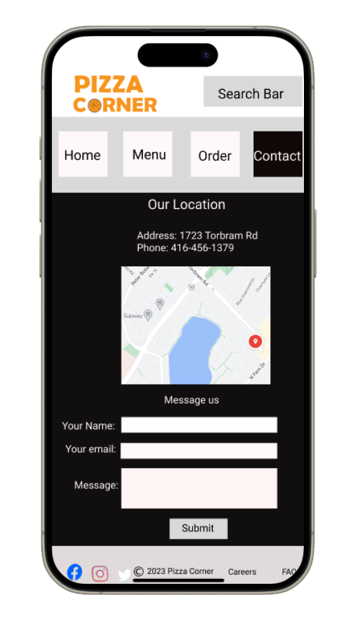 Contact Mobile Screen